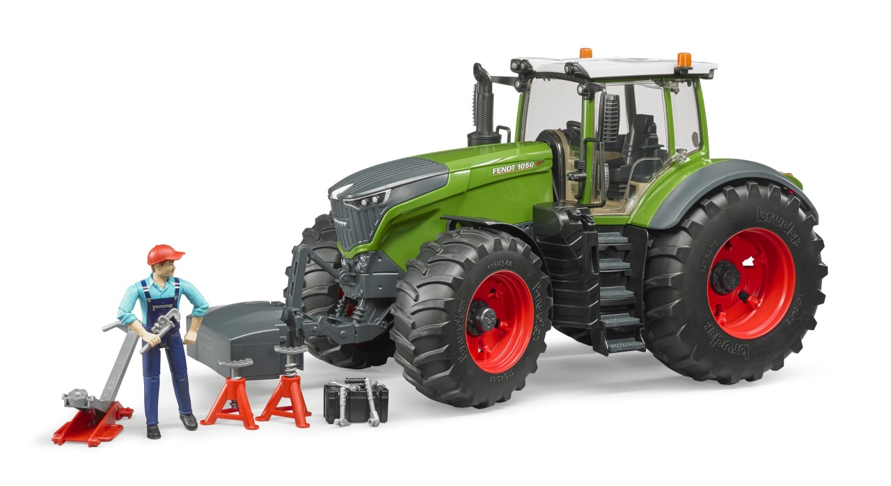 Trattore Fendt 1050 Vario con meccanico e attrezzi officina
